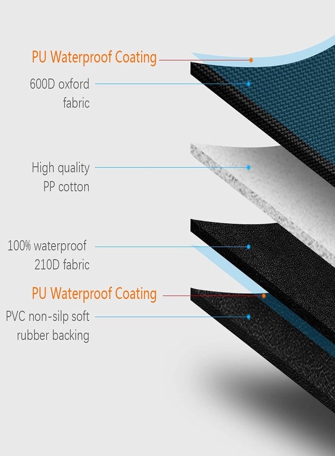 BLESSING PET SUPPLY Hanjo Pets Car Dog Cover Back Seat - Car Hammock for Dogs Waterproof - Dog Car Seat Cover for Back Seat with Mesh Window Multiple Pockets For Car/Truck/SUV Nonslip Rubber Back Washable Luxury Material - Image 3